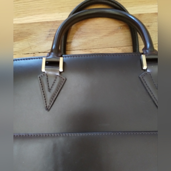 Louis Vuitton Sorbone Leather Briefcase Brown - Picture 15 of 17
